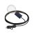 Eiva Snake Elegant, portable outdoor lamp, 5 m textile cable, IP65 waterproof lamp holder and connector