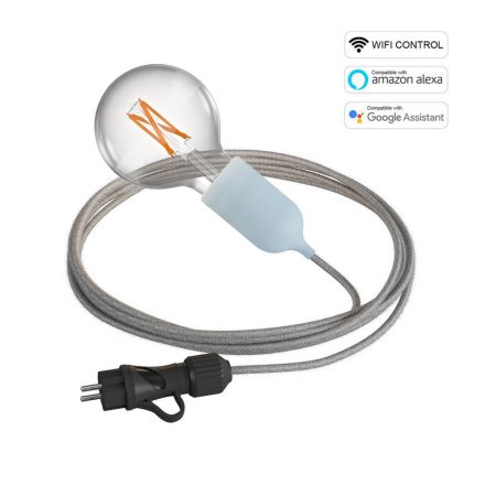  Snake EIVA Wi-Fi, portable outdoor lights, 5 m fabric cables, IP65 lamp holder and smart bulb