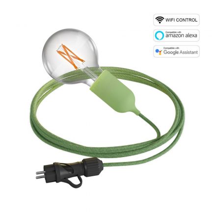  Snake EIVA Wi-Fi, portable outdoor lights, 5 m fabric cables, IP65 lamp holder and smart bulb