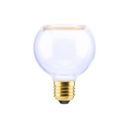  LED Globe G80 Clear Light Bulb Floating Collection 4W 240Lm 2200K dimmable