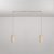  Hanging lamp 2 drops and wooden lampshades for Tub-E27 spotlight