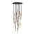  Made in Italy suspension with 15 pendants, bulbs, P-Light and 400mm Rose-One ceiling rose