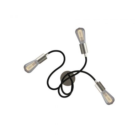 The Flex 60 flexible wall or ceiling lamp provides diffused light with an LED ST64 bulb