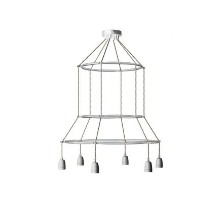  Edison ST64 lamp with 6 cases and 3 cages