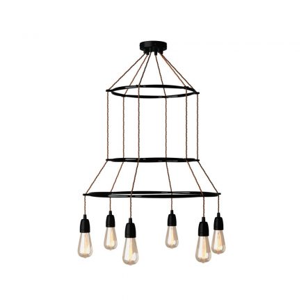  Edison ST64 lamp with 6 cases and 3 cages