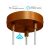  SMART cylindrical metal 3-hole ceiling rose kit - compatible with virtual assistants