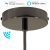  Smart Cylindrical Metal Ceiling Rose Kit - Compatible with Virtual Assistants