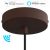  Smart Cylindrical Metal Ceiling Rose Kit - Compatible with Virtual Assistants