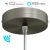  Smart Cylindrical Metal Ceiling Rose Kit - Compatible with Virtual Assistants