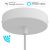  Smart Cylindrical Metal Ceiling Rose Kit - Compatible with Virtual Assistants