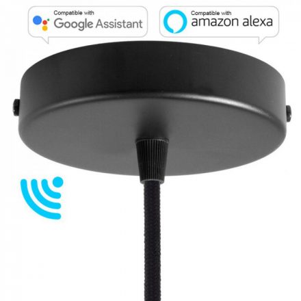  Smart Cylindrical Metal Ceiling Rose Kit - Compatible with Virtual Assistants