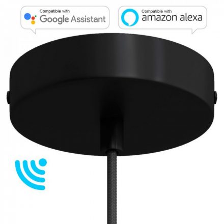  Smart Cylindrical Metal Ceiling Rose Kit - Compatible with Virtual Assistants