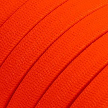 Electric cable for String Lights, rayon fabric with Orange Fluo CF15 coating