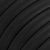  Electric cable for String Lights, covered with rayon fabric, black CM04 - UV resistant