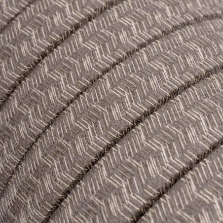  Electric cable for String Lights, canvas covered Brown fabric CN04 - UV resistant