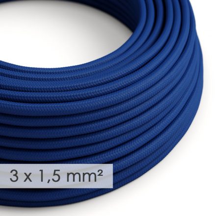  Large cross section electric cable 3x1.50 round - rayon blue with cover RM12