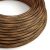  Glossy Optical Black and Copper Vertigo Textile Cable - The Original Creative Cables - ERM66 Round 2x0.75mm / 3x0.75mm