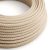 Antique Pink and Beige Cross Textile Cable - The Original Creative Cables - RD61 Round 2x0.75mm / 3x0.75mm