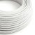  Bright white shiny textile cable - The original creative cables - RL01 round 2x0.75mm / 3x0.75mm