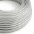 Shiny silver shiny textile cable - The original creative cables - RL02 round 2x0.75mm / 3x0.75mm