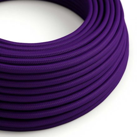  Shiny Imperial Purple textile cable - The original creative cables - RM14 round 2x0.75mm / 3x0.75mm