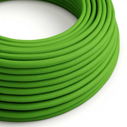  Bright lime green textile cable - The original creative cables - RM18 round 2x0.75mm / 3x0.75mm