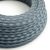  Cotton-Stone Gray and Ocean Blue Houndstooth Textile Cable - The Original Creative Cables - RP25 Round 2x0.75mm / 3x0.75mm