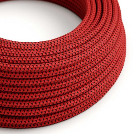  Shiny 3D Red Devil textile cable - The original creative cables - RT94 round 2x0.75mm / 3x0.75mm