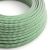  Bright grass green and optical white zigzag textile cable - The original creative cables - RZ06 round 2x0.75mm / 3x0.75mm