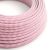  Bright pink fuchsia and optical white zigzag textile cable - The original creative cables - RZ08 round 2x0.75mm / 3x0.75mm