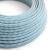  Bright blue cyan and optical white zigzag textile cable - The original creative cables - RZ11 round 2x0.75mm / 3x0.75mm