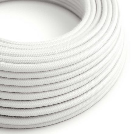 Ultra soft silicone electrical cable with optical white cotton lining - RC01 round 2x0.75 mm