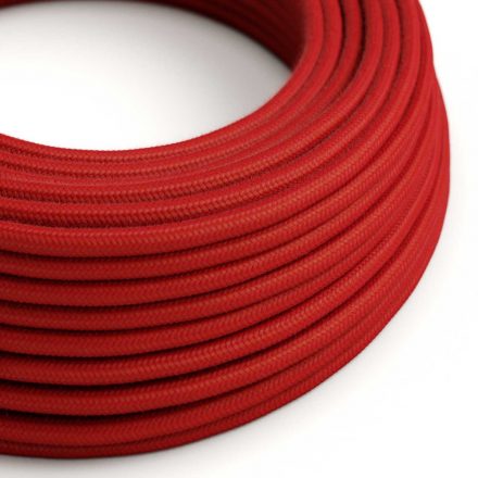  Ultra Soft silicone electrical cable with Fire Red cotton lining - RC35 round 2x0.75 mm