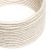  Ultra Soft silicone electrical cable with white melange canvas lining - RN01 round 2x0.75 mm