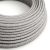 Ultra Soft silicone electrical cable with gray melange canvas lining - RN02 round 2x0.75 mm