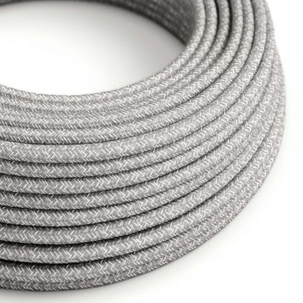 UV Resistant Circular Electrical Cable with Natural Gray SN02 Canvas Lining for Outdoor Use - Compatible with Eiva Outdoor IP65