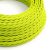  Twisted Electric Cable Tf10 Fluo Yellow Rayon with Solid Color Fabric