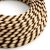 Shiny brown Regimental Vertigo textile cable - The original creative cables - ERM61 round 2x0.75mm / 3x0.75mm