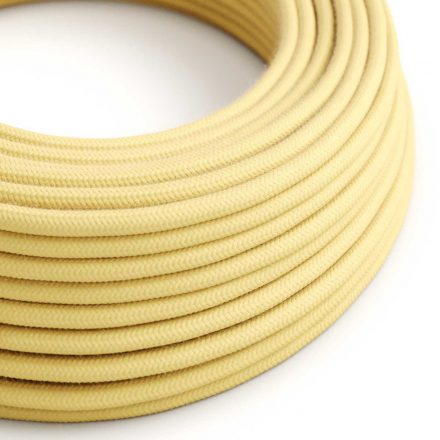  Cotton yellow pastel textile cable - The original creative cables - RC10 round 2x0.75mm / 3x0.75mm