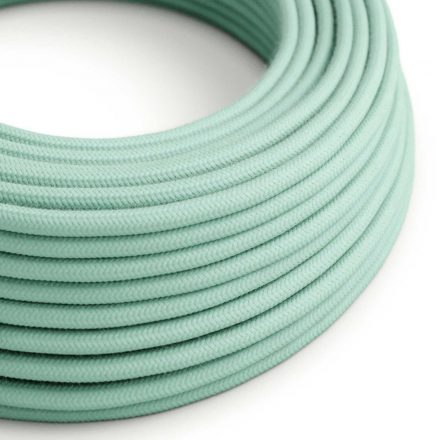 Cotton Mint Milk textile cable - The original creative cables - RC34 round 2x0.75mm / 3x0.75mm