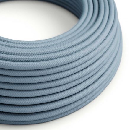  Cotton ocean blue textile cable - The original creative cables - RC53 round 2x0.75mm / 3x0.75mm