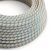  Steward blue and beige striped textile cable - The original creative cables - RD55 round 2x0.75mm / 3x0.75mm