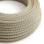  Anthracite Gray and Beige Cross Textile Cable - The Original Creative Cables - RD64 Round 2x0.75mm / 3x0.75mm