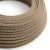  Bark and beige zigzag textile cable - The original creative cables - RD73 round 2x0.75mm / 3x0.75mm