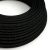  Glossy Carbon Black Glitter Textile Cable - The Original Creative Cables - RL04 Round 2x0.75mm / 3x0.75mm