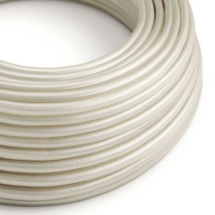  Shiny pearl white textile cable - The original creative cables - RM00 round 2x0.75mm / 3x0.75mm