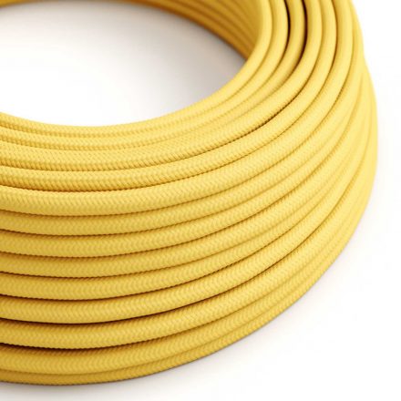  Bright corn yellow textile cable - The original creative cables - RM10 round 2x0.75mm / 3x0.75mm