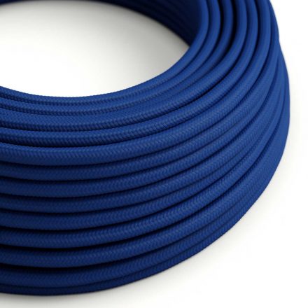  Shiny classic blue textile cable - The original creative cables - RM12 round 2x0.75mm / 3x0.75mm