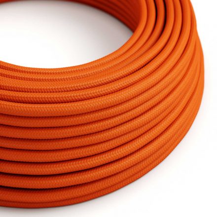  Bright Orange Flame Textile Cable - The Original Creative Cables - RM15 Round, 2x0.75mm / 3x0.75mm