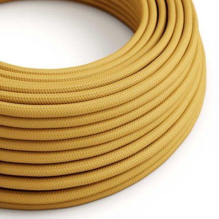  Bright Mustard Yellow Textile Cable - The Original Creative Cables - RM25 Round 2x0.75mm / 3x0.75mm